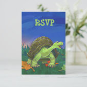 Cute Tortoise Party RSVP (Debout devant)