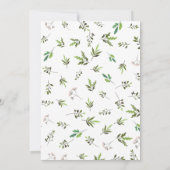 Cute Tortues minces baby shower invitation (Dos)