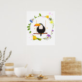 Cute Toucan Bird Poster (Keuken)