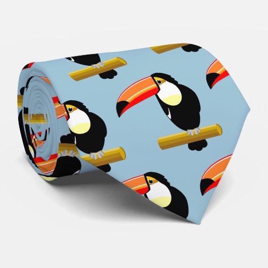 Cute Toucan Stropdas (Opgerold)