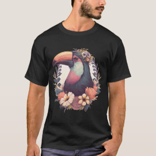 Cute Toucan Tropical Bird Crown Oerwoud Bird T-shirt