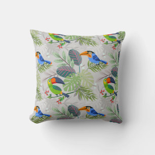 Cute Toucan-vogel, Elk vogelpatroon, Waterverven Kussen
