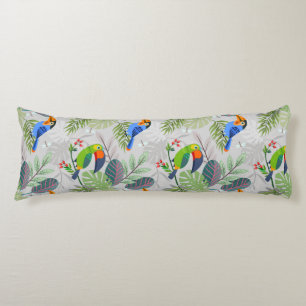 Cute Toucan-vogel, Elk vogelpatroon, Waterverven Lichaamskussen