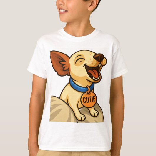 Cute Toy Fox Terrier Yawning T-shirt (Voorkant)