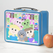 Cute Toy Themed Metal Lunchbox (En situation)