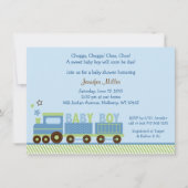 Cute Train Baby shower Kaart (Voorkant)