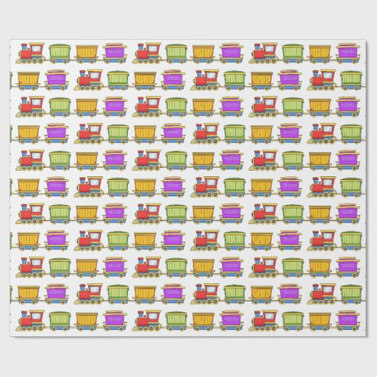 Cute Train Cadeaupapier (Vlak)