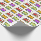 Cute Train Cadeaupapier (Hoek)