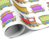 Cute Train Cadeaupapier (Rol Hoek)