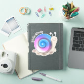 Cute Transgender Pride Snail Sticker (iPad Cover)
