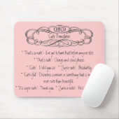 * Cute Translator Pink Mousepad * Muismat (Met muis)