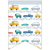 Cute Transportation Happy Birthday Banner (Eerste vlag)