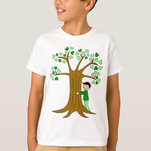 Cute Tree Hugger Design T-shirt