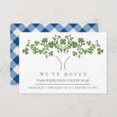 Cute Tree New Home Moving Announge Informatiekaartje (Voorkant / Achterkant)