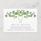 Cute Tree New Home Moving Announge Informatiekaartje (Voorkant)