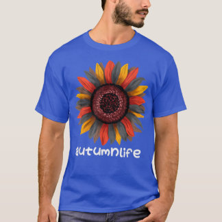 Cute Trendy Beauful Autumn Herfst Season Sunflower T-shirt