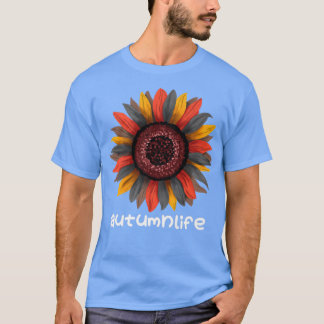 Cute Trendy Beauful Autumn Herfst Season Sunflower T-shirt