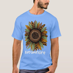 Cute Trendy Beauful Autumn Herfst Season Sunflower T-shirt