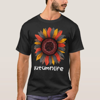 Cute Trendy Beauful Autumn Herfst Season Sunflower T-shirt
