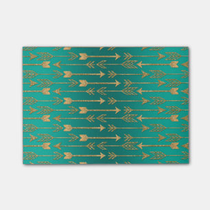 Cute trendy faux goudglitter tribale pijlen post-it® notes