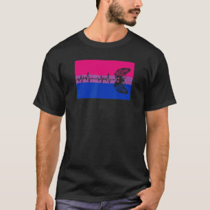 Cute Trendy Gamer Love Gay Bisexual Pride Flag Aes T-shirt