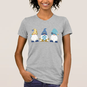 Cute Trendy Gnomes Blue Gold White Buffalo Pset T T-shirt