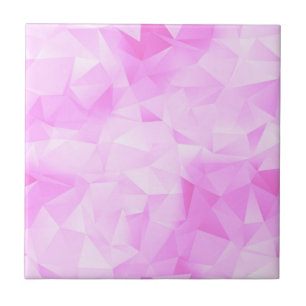 Cute trendy lichtroze kleur kleurrijk patroon tegeltje