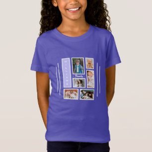 Cute Trendy Photography Collage Paars voor meisjes T-shirt