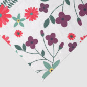 Cute trendy romantic floral Patroon Tissuepapier (Detail)