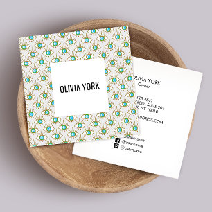 Cute Trendy Third Eye patroon Vierkante Visitekaartje