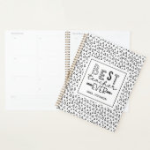 Cute Triangles Pattern Best Teacher Ever Planner (Display)