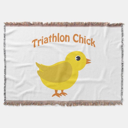 Cute Triathlon Chick Deken (Voorkant)
