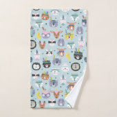 Cute Tribal Face Pattern Bad Handdoek (Handdoek)