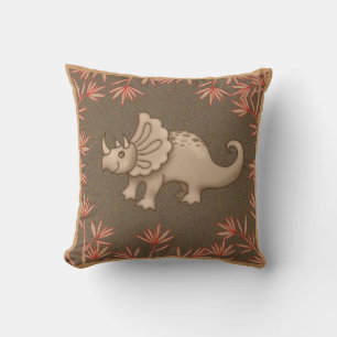 Cute Triceratops Dinosaurus Kussen voor Kinderen