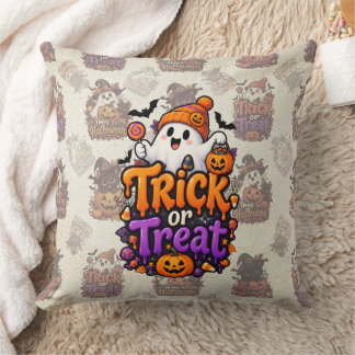 Cute Trick or Treat Geest Halloween Worpkussen Kussen