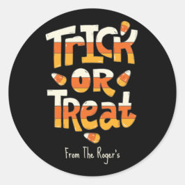 Cute Trick or treat Halloween Stickers