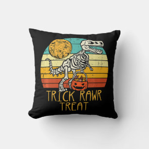 Cute Trick Rawr Treat Skeleton Trex Toddler Boys H Kussen