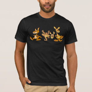 Cute Trio van Cartoon Kangaroos T-Shirt