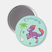 Cute Troodon Magneet (Voorkant / Achterkant)