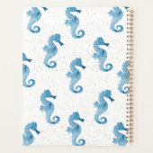 Cute Tropical Aquarelle Seahorse Gold Sparkles (Dos)