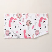 Cute Tropical Halloween – Ghosts & Flam (Serviette à main)
