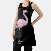 Cute Tropical Pink Flamingo on Black Modern Schort (Insitu)
