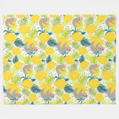 Cute Tropical Slots Fleece Blanket Deken (Voorkant (Horizontaal))
