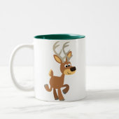 Cute Trotting Cartoon Deer Mok (Links)