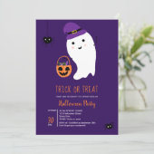 Cute-truc behandelt kinder spooksweets Halloween p Kaart (Staand voorkant)