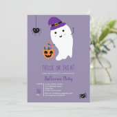 Cute-truc behandelt kinder spooksweets Halloween p Kaart (Staand voorkant)