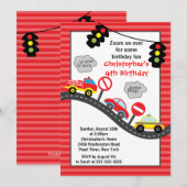 Cute Trucks & Cars Invitation à la fête d'annivers (Devant / Derrière)