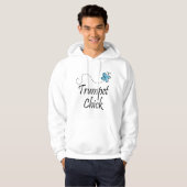 Cute Trumpet Chick Music Hoodie (Voorkant volledig)