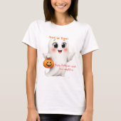 Cute tshirt happy Halloween with adjustable text  (Devant)