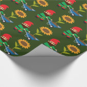 Cute tuingnomen leuk cadeaupapier (Hoek)